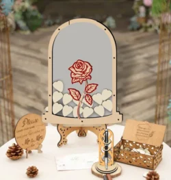 Wedding wishes and pen holder