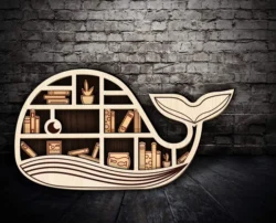 Whale book shelf