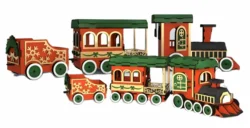 3D Christmas train