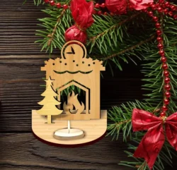 Christmas candle holder