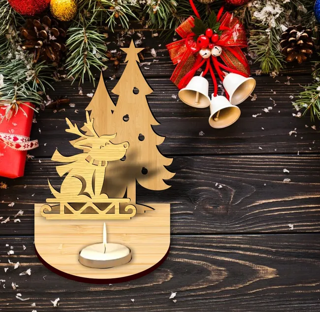 Christmas candle holder