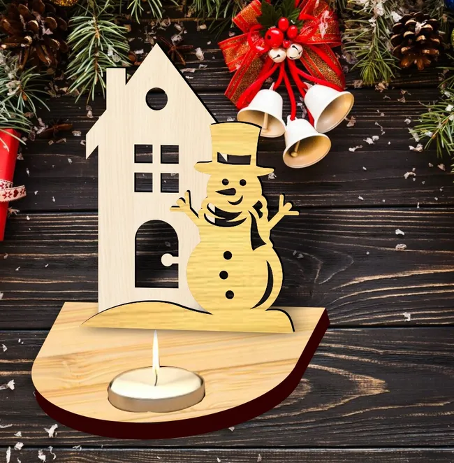 Christmas candle holder