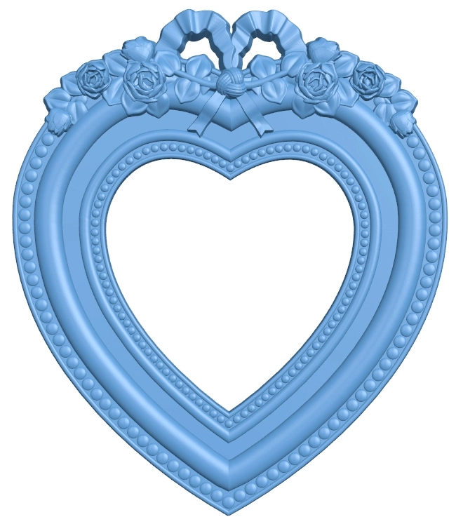 Picture frame in heart shape