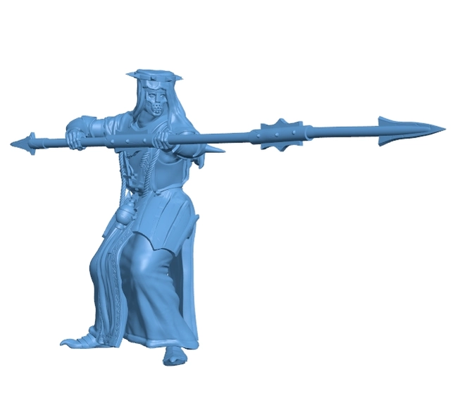 Robot Soldier with Long Spear