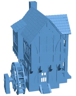 Water wheel house