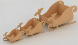 Wooden santa sleigh