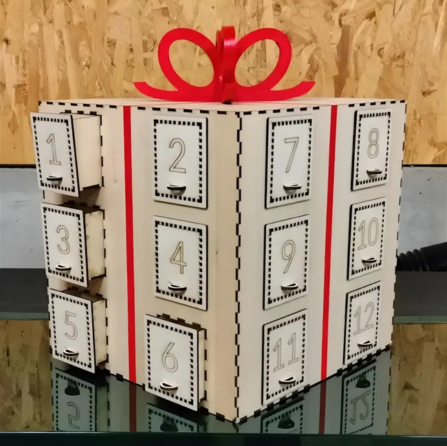 Advent calendar Christmas gift box