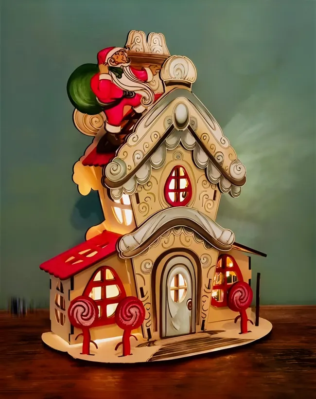 Christmas candy house