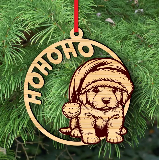 Dog Christmas decoration