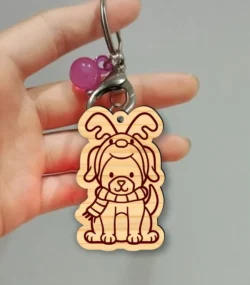 Dog keychain