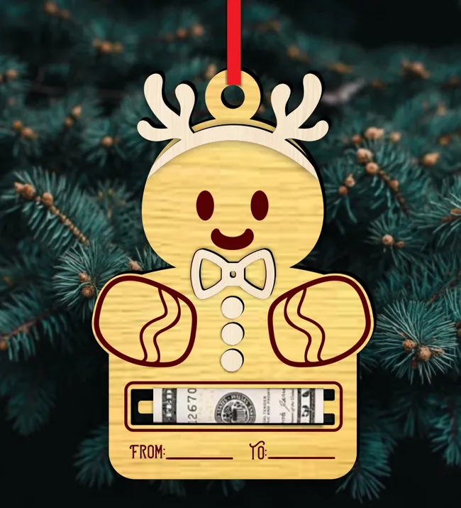 Gingerbread money holder