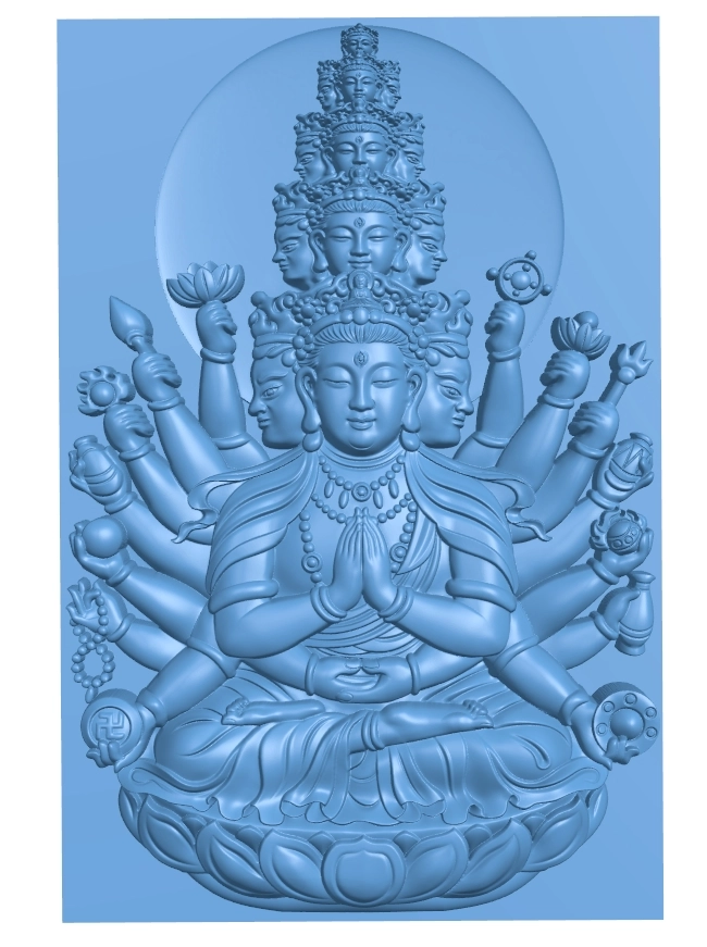 Guanyin bodhisattva with housands of hands (1)