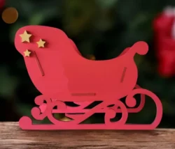 Santa’s sleigh candy holder