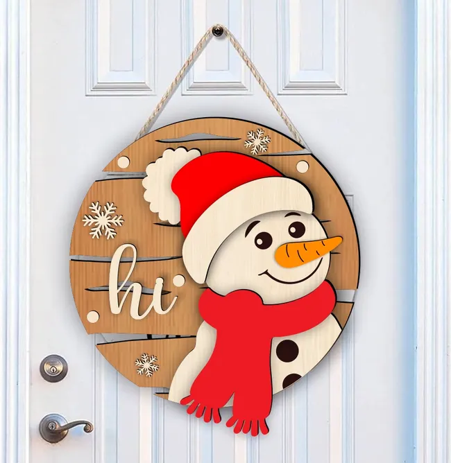 Winter door sign