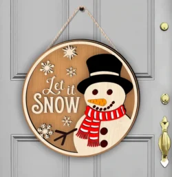 Winter door sign