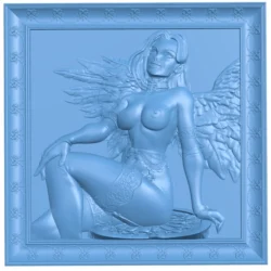 Angel sitting on pedestal