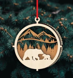  Bear Christmas ornament