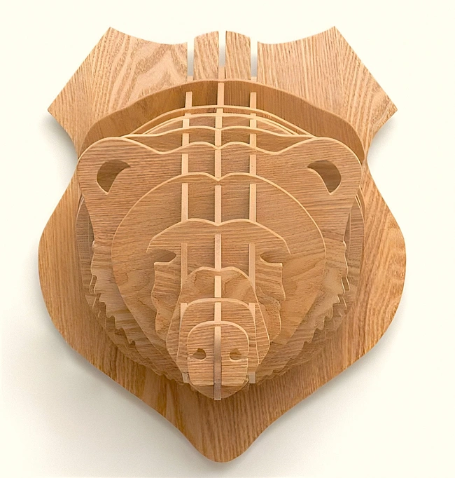 Bear Head - 3d puzzle