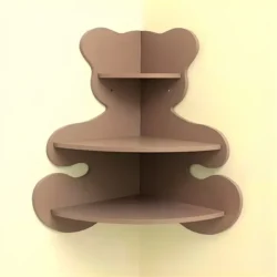 Bear shaped corner shelf