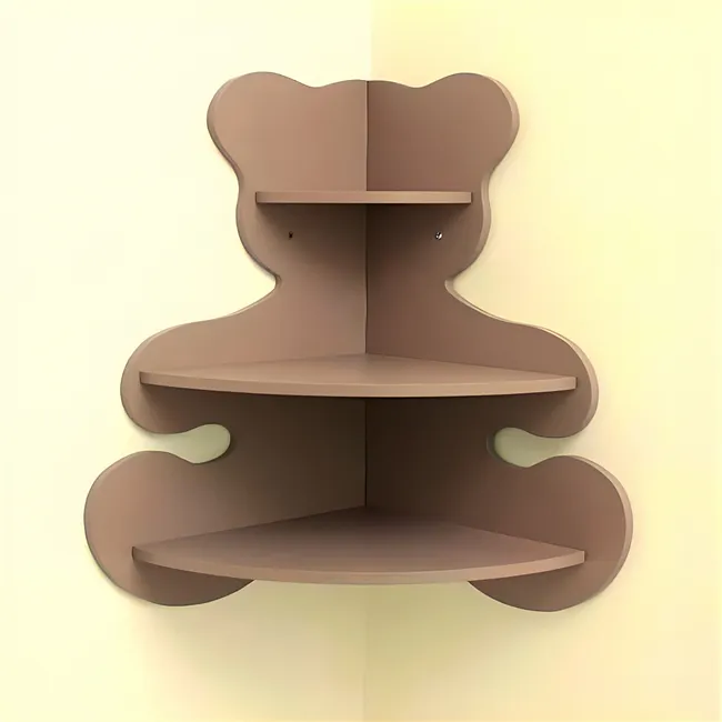 Bear shaped corner shelf