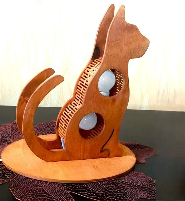 Cat lamp - 3d puzzel