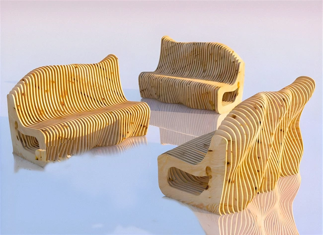 Parametric sofa sitting