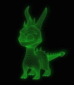 3D illusion led lamp Dragon