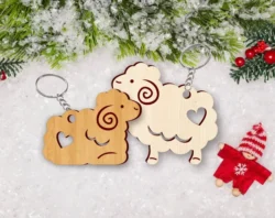 Sheep keychain