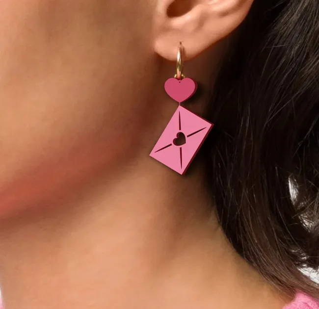 Valentine earrings