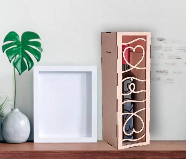 Valentine wine box