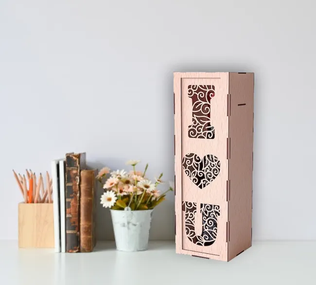 Valentine wine box