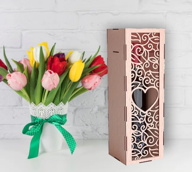 Valentine wine box