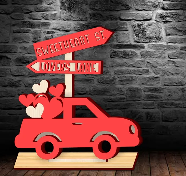 Valentine’s directional sign