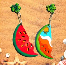 Watermelon earrings