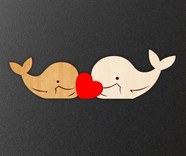 Whale couple