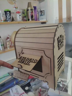 3D Wooden express mail box