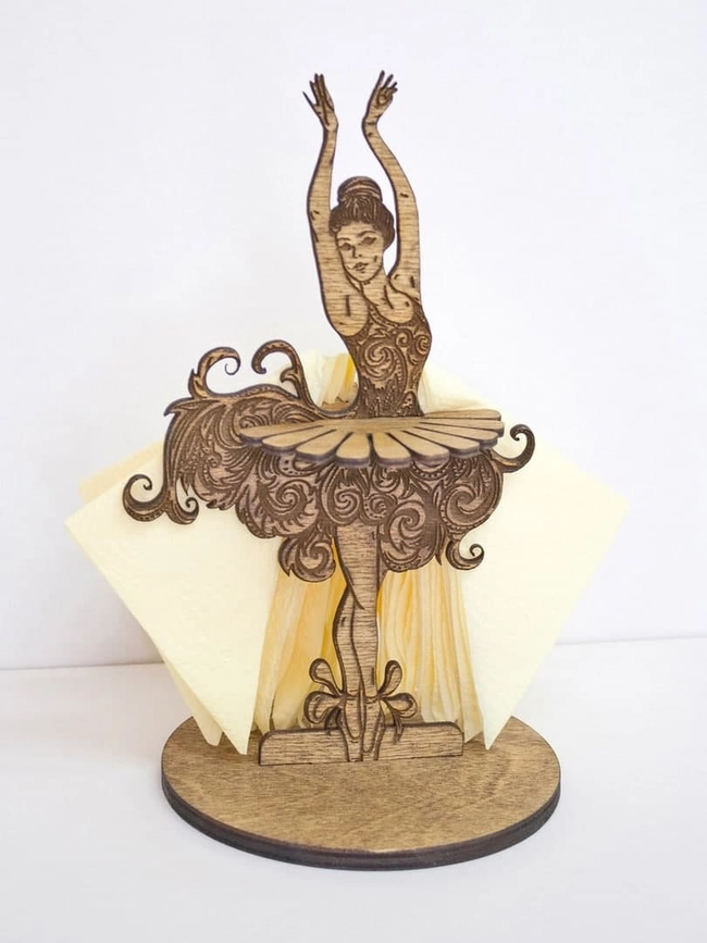 Ballerina opera dance napkin holder