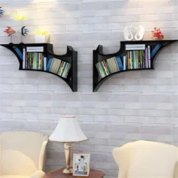 Batman logo bookshelf