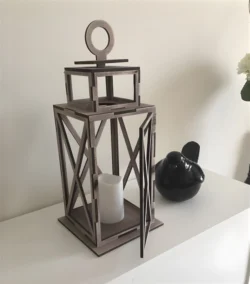 Candle Holder Lantern X Shape