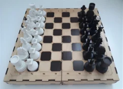 Chess Board and Pieces with Storage Box