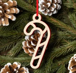 Christmas candy cane ornament