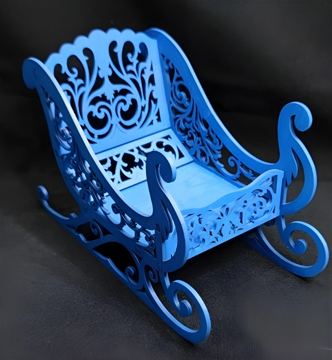 Christmas sleigh wine holder