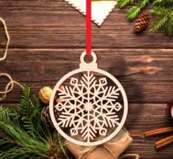 Christmas snowflake tree ornament