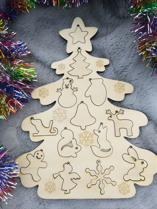 Christmas tree puzzle