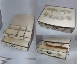 Compartment box with drawer