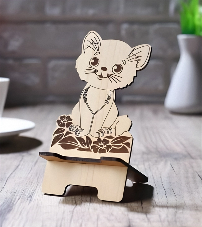 Cute kitty phone holder stand