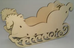 Decorative santa claus sleigh