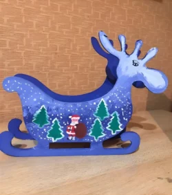 Deer candy dish sleigh candy bowl christmas table decoration