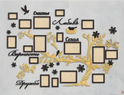 Different Sizes Family Tree Photo Frames