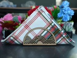 Fancy napkin holder table decor